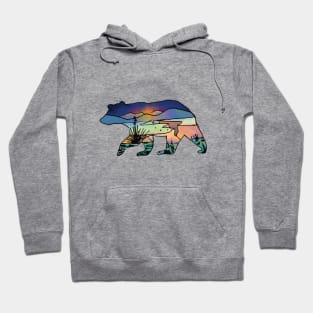 New Mexico landscape on a black bear Hoodie